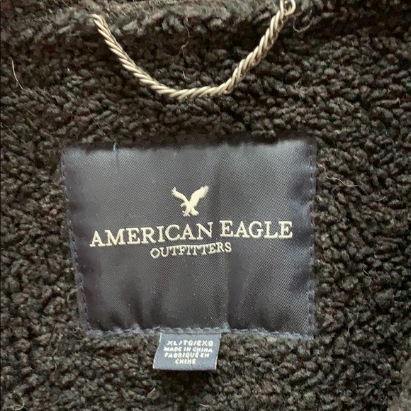 American eagle teddy lined biker jacket - Picture 3 of 5